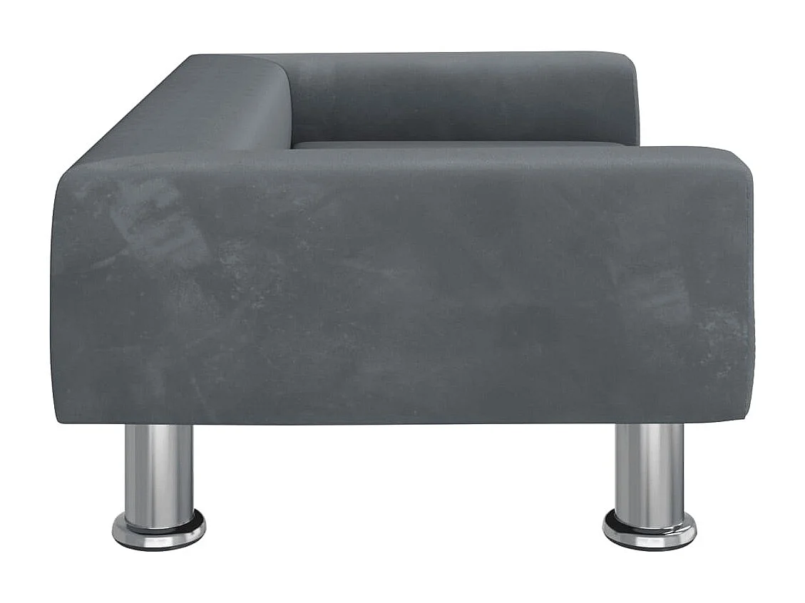 East Providence  Hondenmand 70x45x26,5 cm fluweel donkergrijs