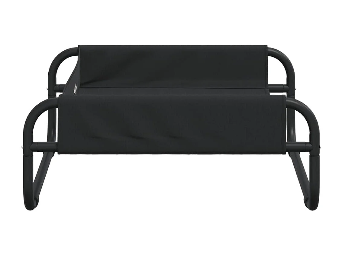 Sophie-Catherine-Marie  Lit surélevé pour cen anthracite tissu Oxford et acier