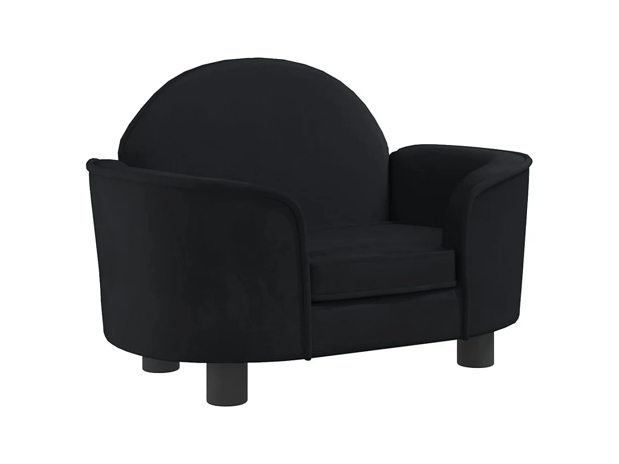 Ware Shoals  Lit pour cen noir 66x40x45 cm velours