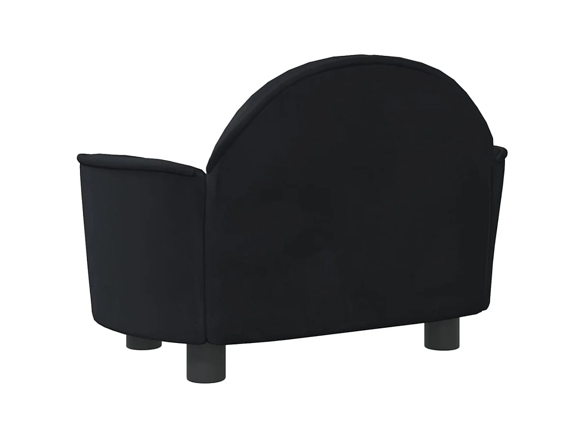 Ware Shoals  Lit pour cen noir 66x40x45 cm velours