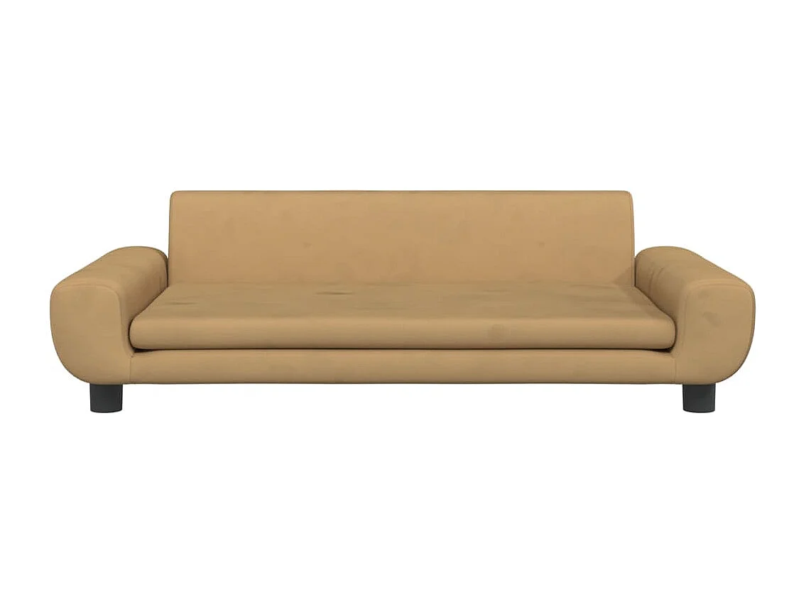 Fien  Lit pour cen marron 100x54x33 cm velours