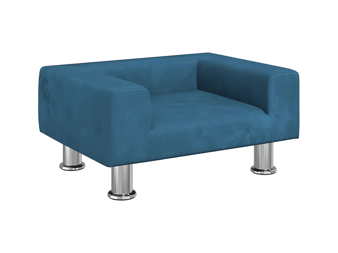 East Providence  Lit pour cen bleu 50x40x26,5 cm velours