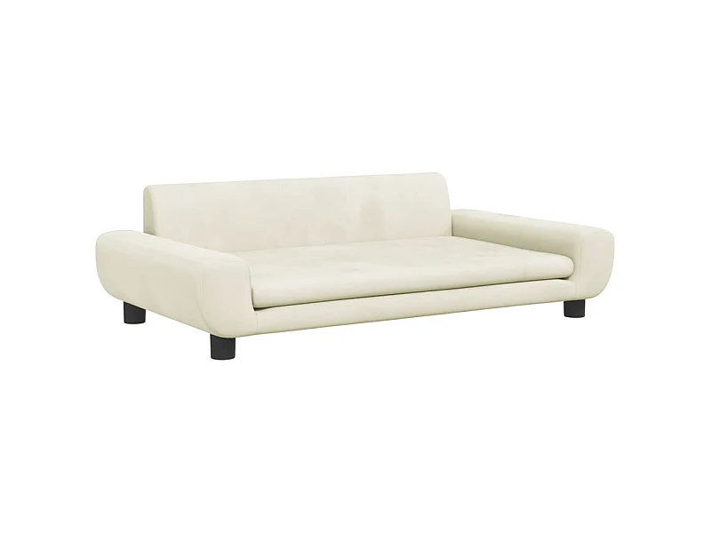 Fien  Lit pour cen crème 100x54x33 cm velours