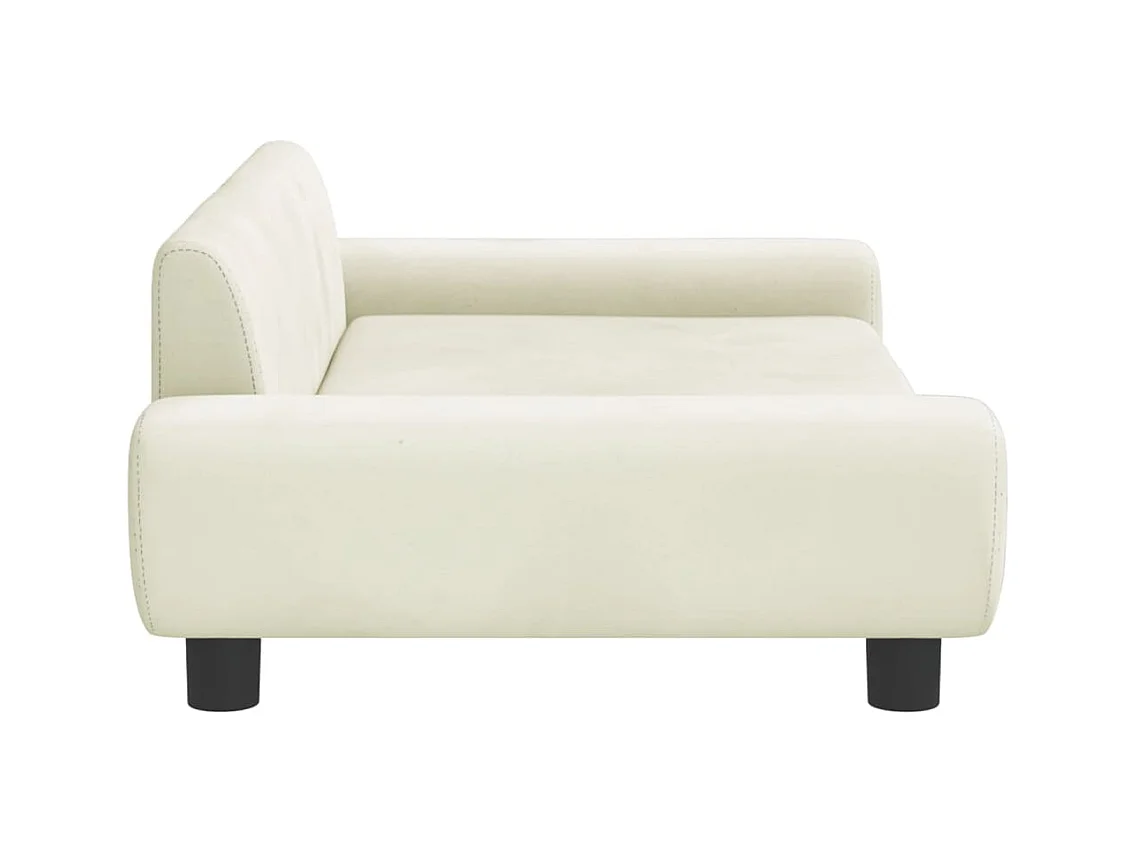 Fien  Lit pour cen crème 100x54x33 cm velours