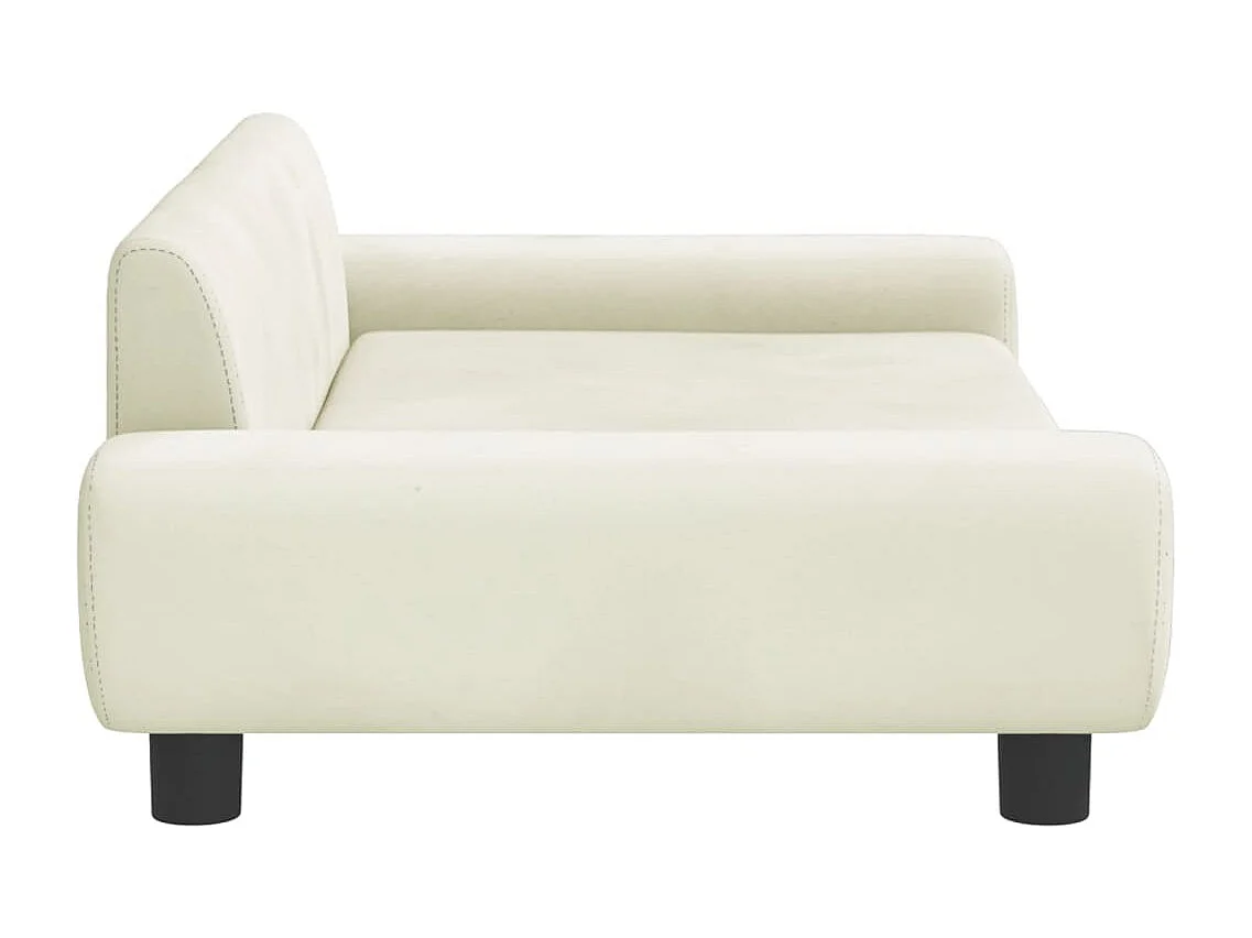 Fien  Lit pour cen crème 100x54x33 cm velours