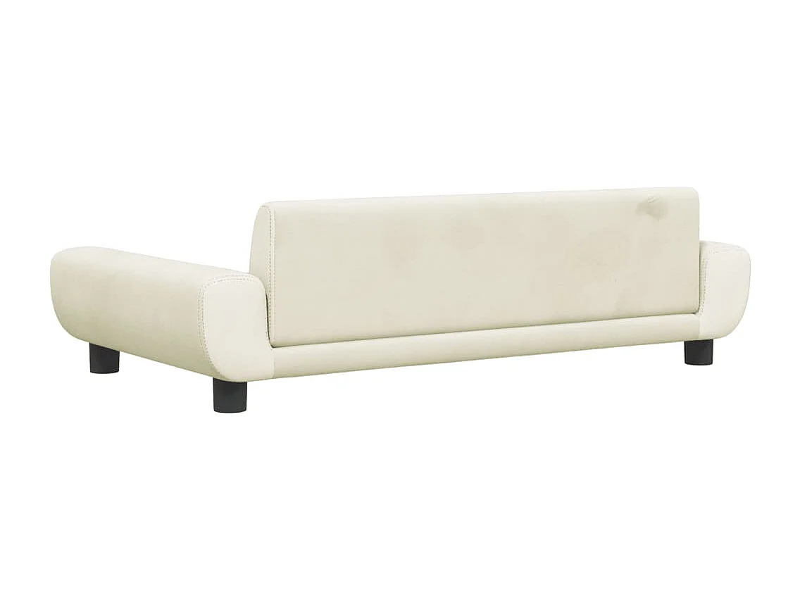 Fien  Lit pour cen crème 100x54x33 cm velours