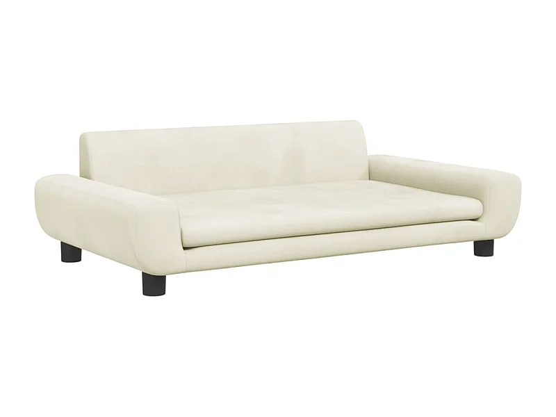 Fien  Lit pour cen crème 100x54x33 cm velours