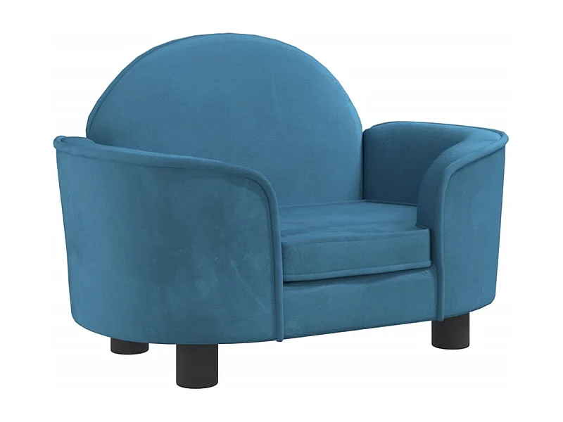 Ware Shoals  Lit pour cen bleu 66x40x45 cm velours