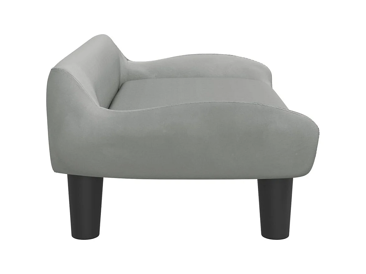 Kessel  Lit pour cen gris clair 70x40x24 cm velours