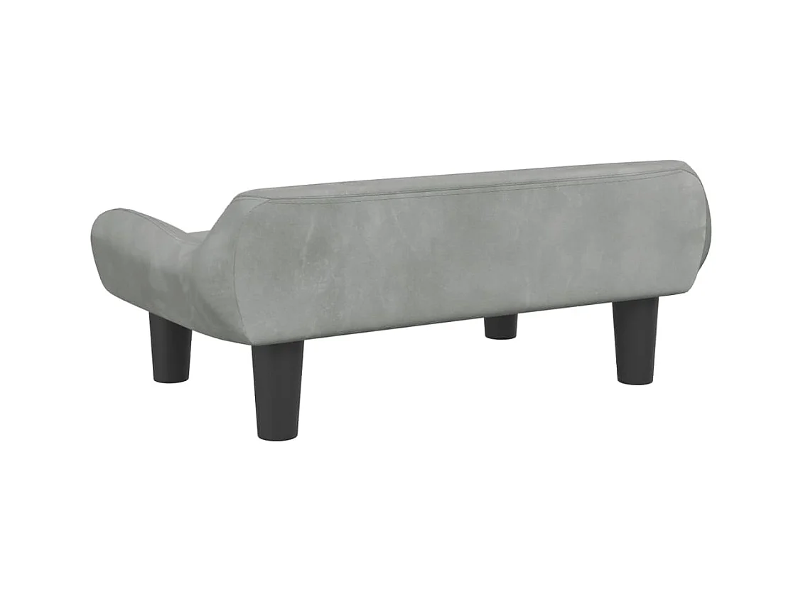 Kessel  Lit pour cen gris clair 70x40x24 cm velours