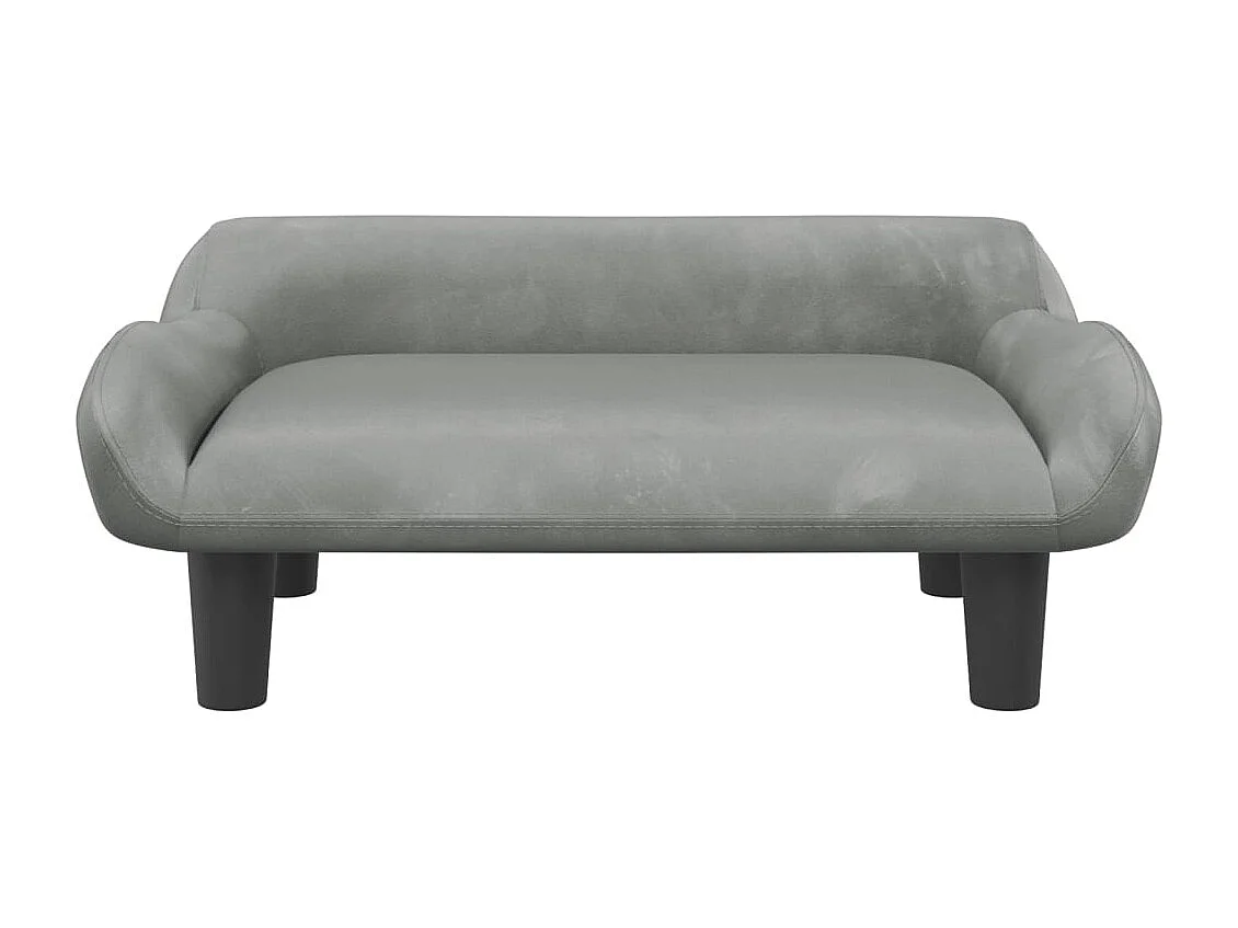 Kessel  Lit pour cen gris clair 70x40x24 cm velours