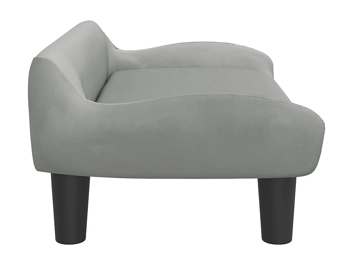 Kessel  Lit pour cen gris clair 70x40x24 cm velours