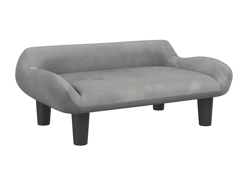 Kessel  Lit pour cen gris clair 70x40x24 cm velours