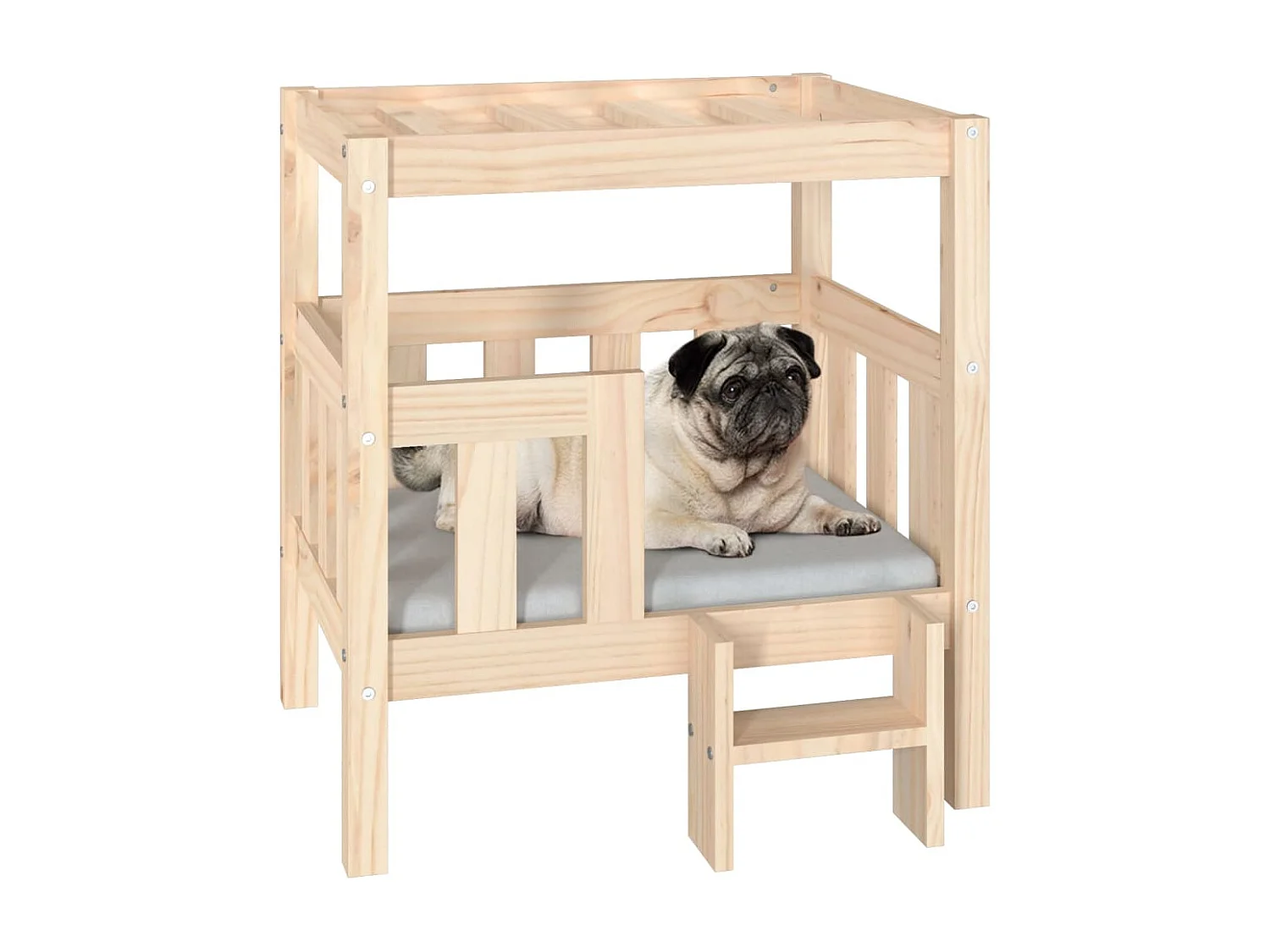 Varyn  Hondenmand 65,5x50,5x70 cm massief grenenhout