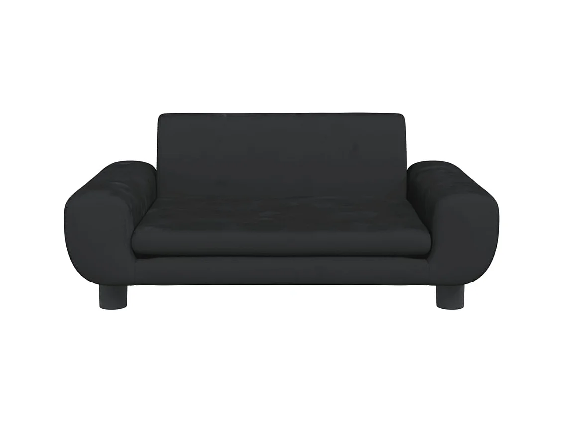 Fien  Lit pour cen noir 70x45x33 cm velours