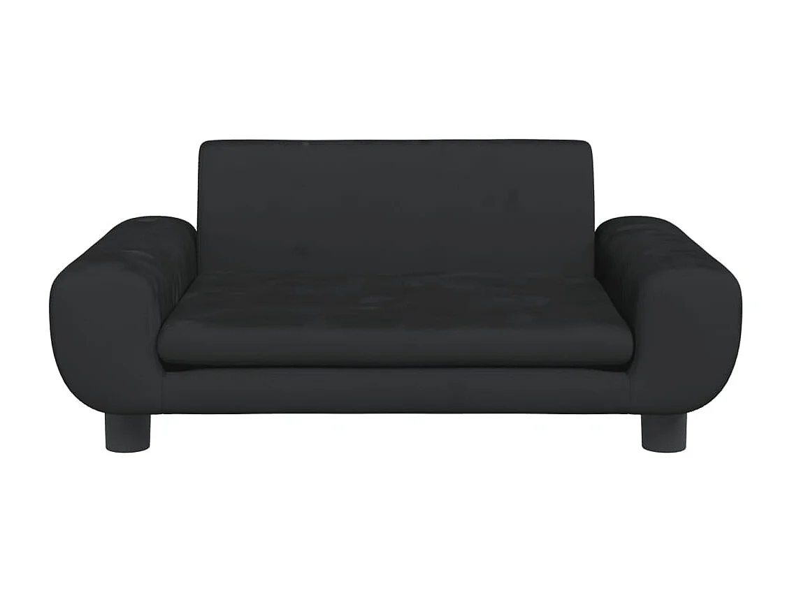 Fien  Lit pour cen noir 70x45x33 cm velours