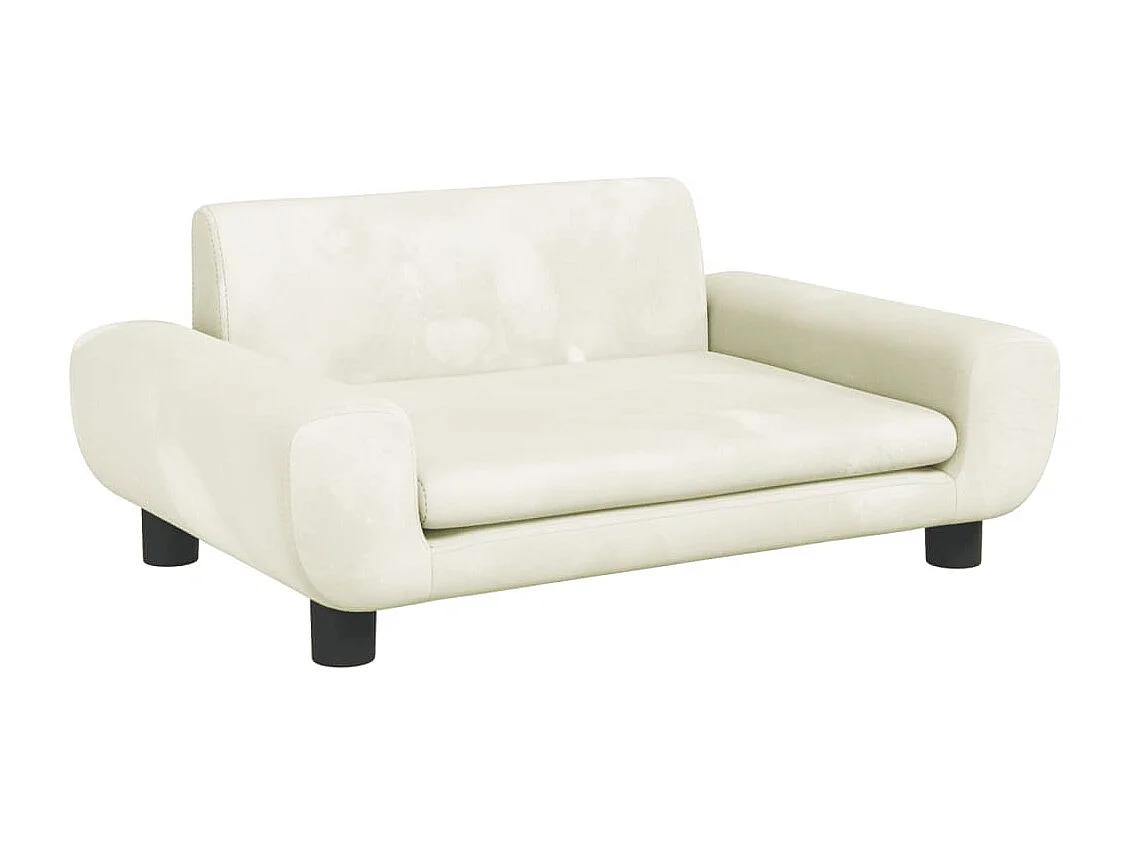 Fien  Lit pour cen crème 70x45x33 cm velours