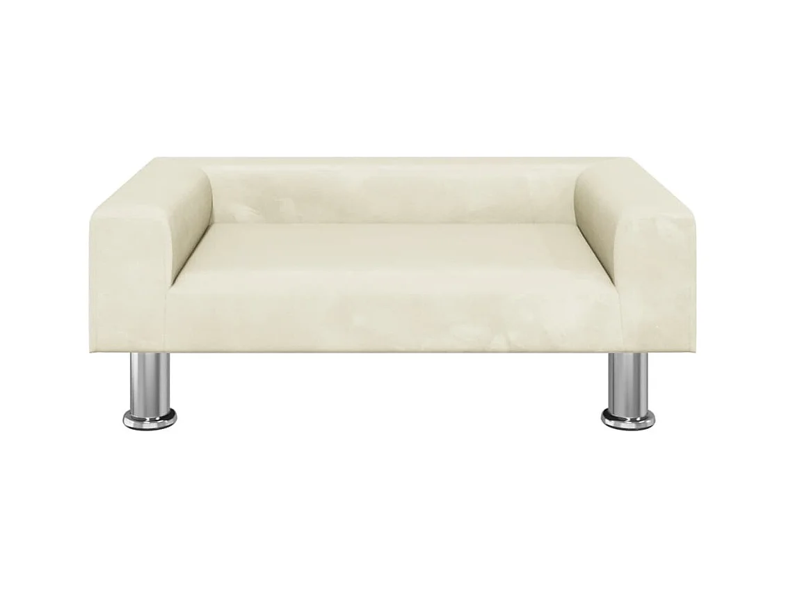 East Providence  Lit pour cen crème 70x45x26,5 cm velours