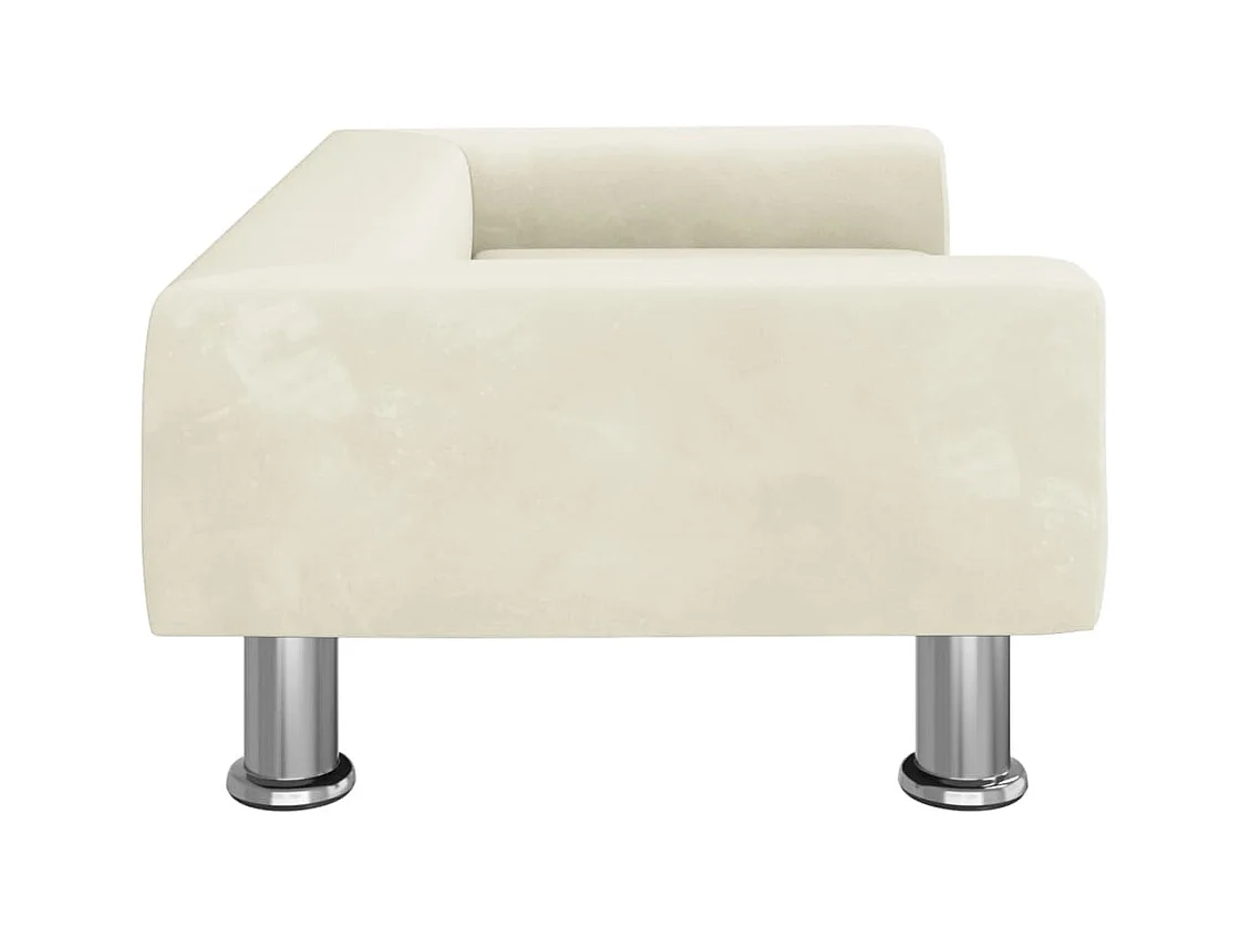 East Providence  Lit pour cen crème 70x45x26,5 cm velours