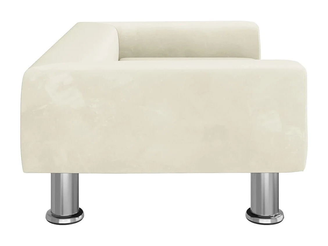 East Providence  Lit pour cen crème 70x45x26,5 cm velours