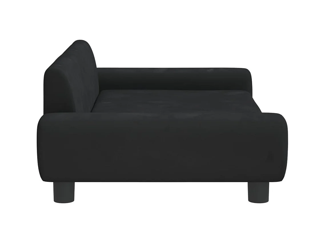 Fien  Lit pour cen noir 100x54x33 cm velours