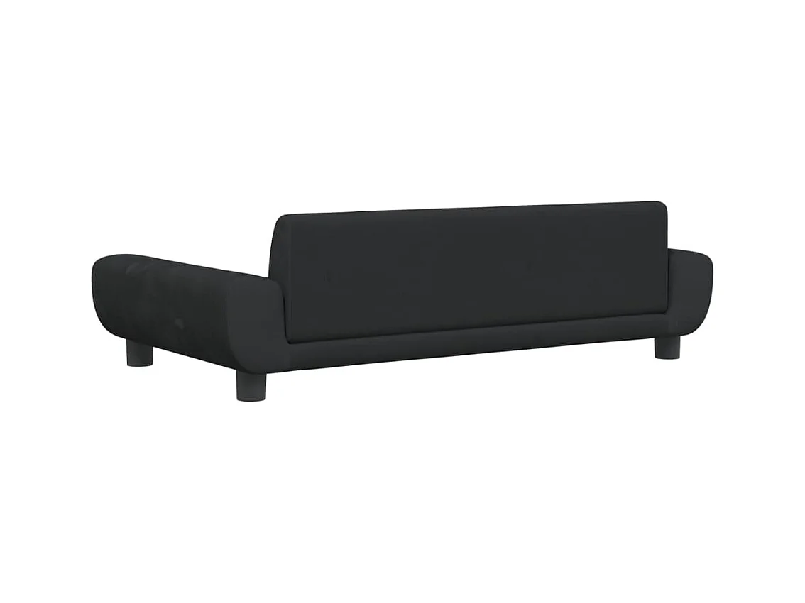 Fien  Lit pour cen noir 100x54x33 cm velours