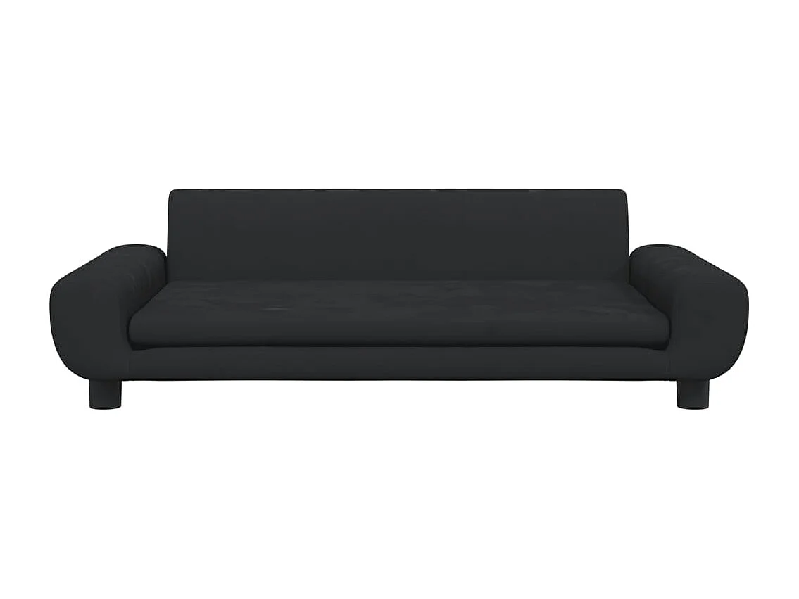 Fien  Lit pour cen noir 100x54x33 cm velours