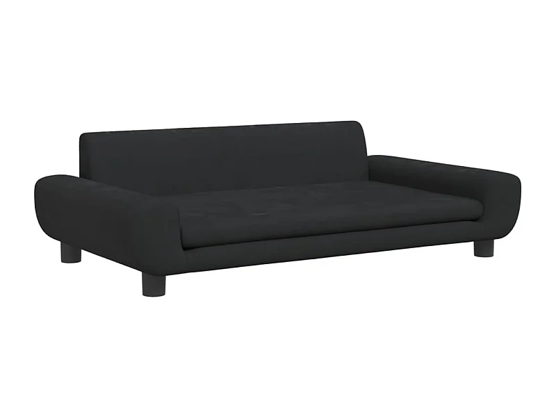 Fien  Lit pour cen noir 100x54x33 cm velours