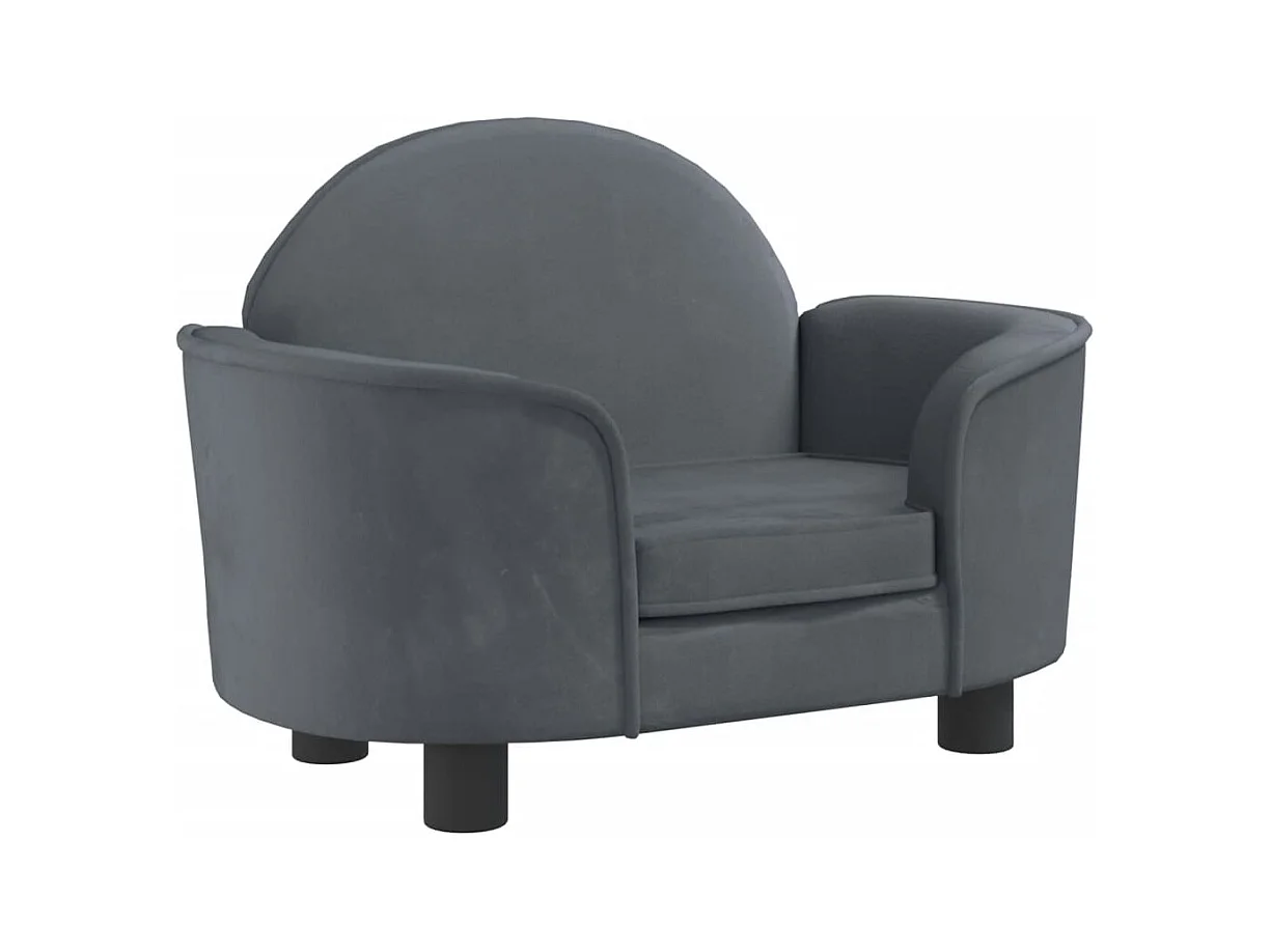 Ware Shoals  Lit pour cen gris foncé 66x40x45 cm velours