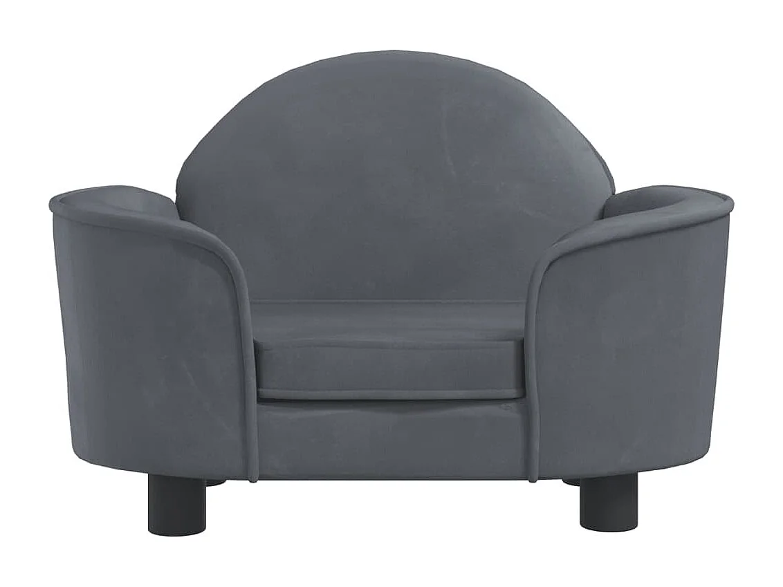 Ware Shoals  Lit pour cen gris foncé 66x40x45 cm velours