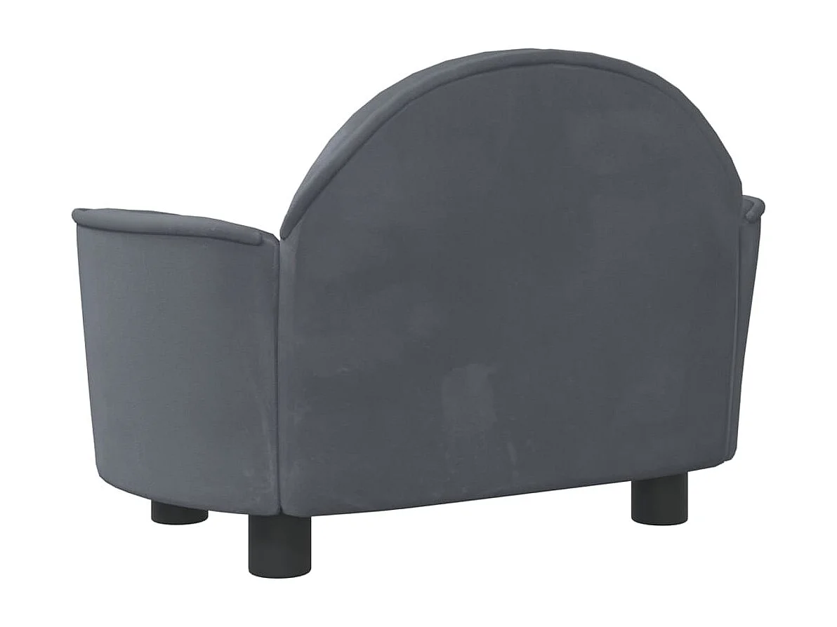 Ware Shoals  Lit pour cen gris foncé 66x40x45 cm velours