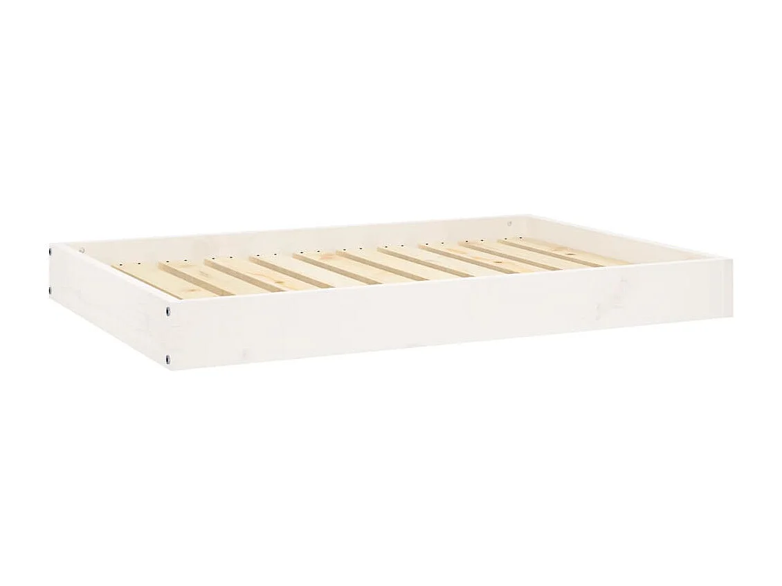 Karlee  Cama para perros madera maciza de pino blanco 91,5x64x9 cm