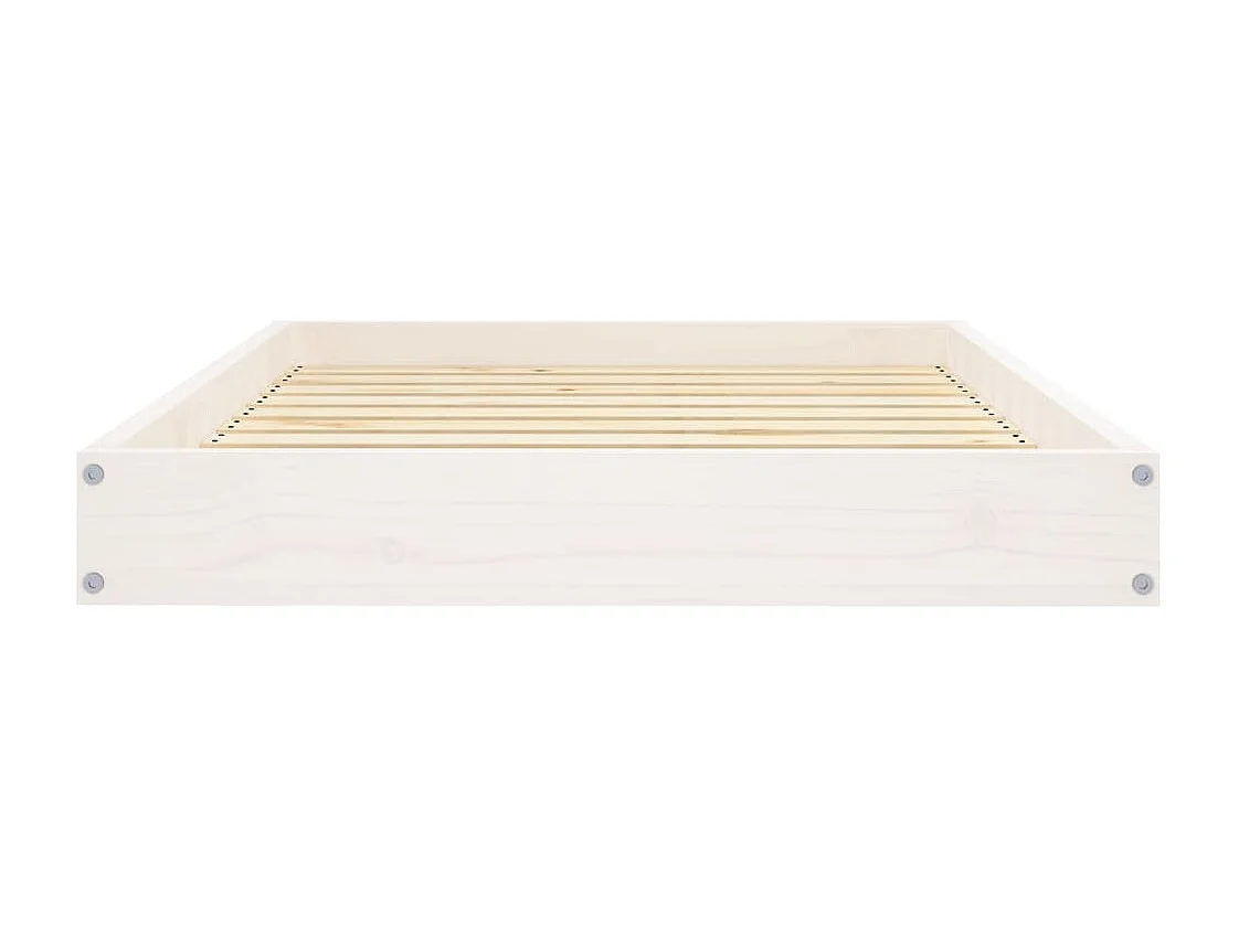 Karlee  Cama para perros madera maciza de pino blanco 91,5x64x9 cm