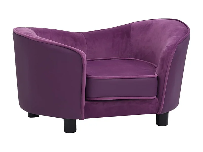 Vandœuvre-lès-Nancy  Canapé pour cen Bordeaux 69x49x40 cm Peluche et similicuir