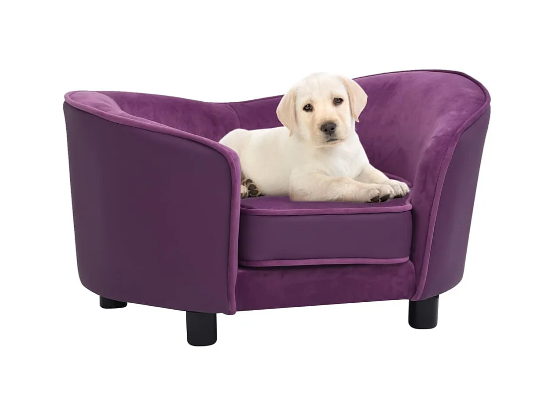 Vandœuvre-lès-Nancy  Canapé pour cen Bordeaux 69x49x40 cm Peluche et similicuir