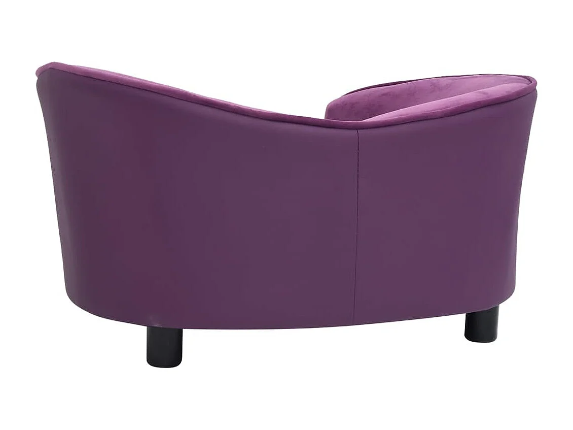 Vandœuvre-lès-Nancy  Canapé pour cen Bordeaux 69x49x40 cm Peluche et similicuir