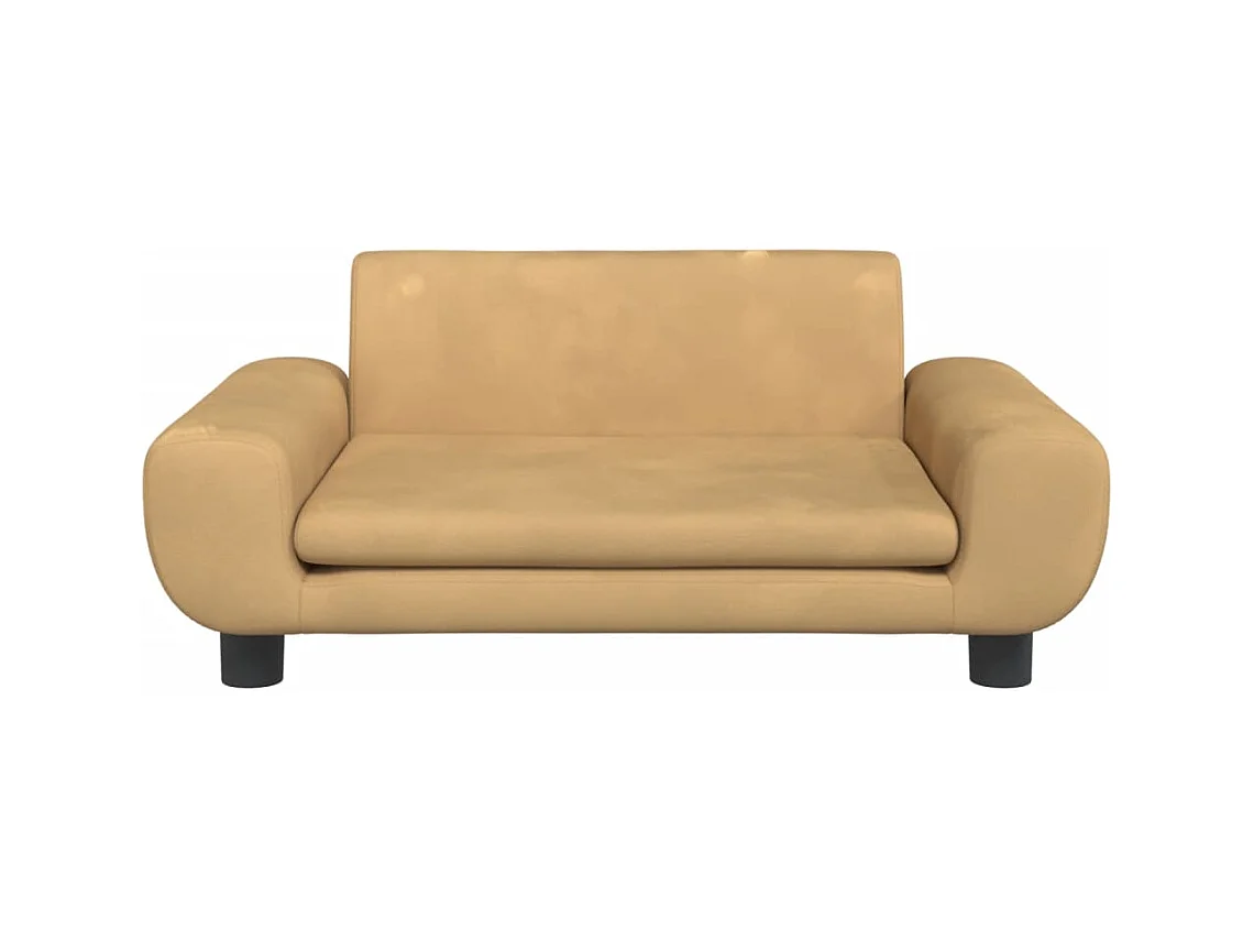 Fien  Lit pour cen marron 70x45x33 cm velours