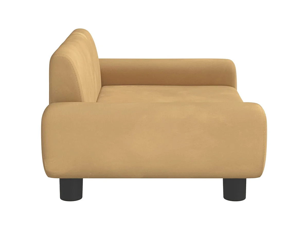 Fien  Lit pour cen marron 70x45x33 cm velours