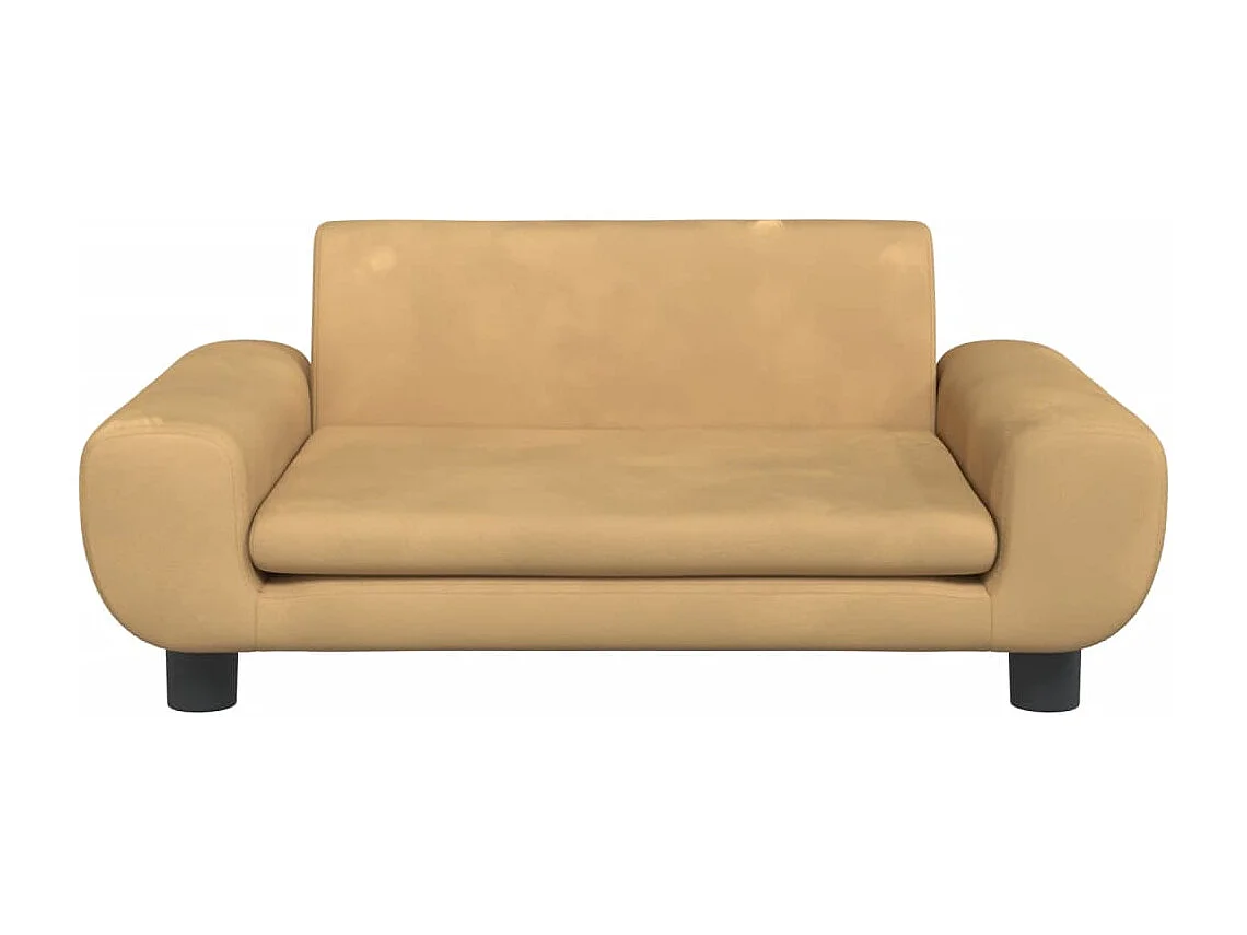 Fien  Lit pour cen marron 70x45x33 cm velours