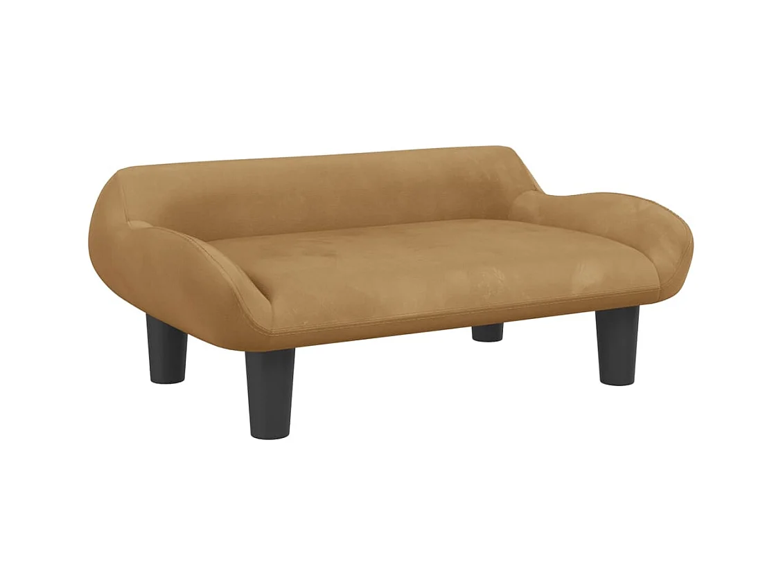 Kessel  Lit pour cen marron 70x40x24 cm velours