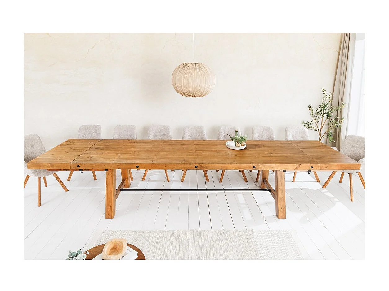 Table RANCHO – Extensible jusqu'à 400 cm – Pour l'envoi de cette table, nous contacter pour un devis sur mesure