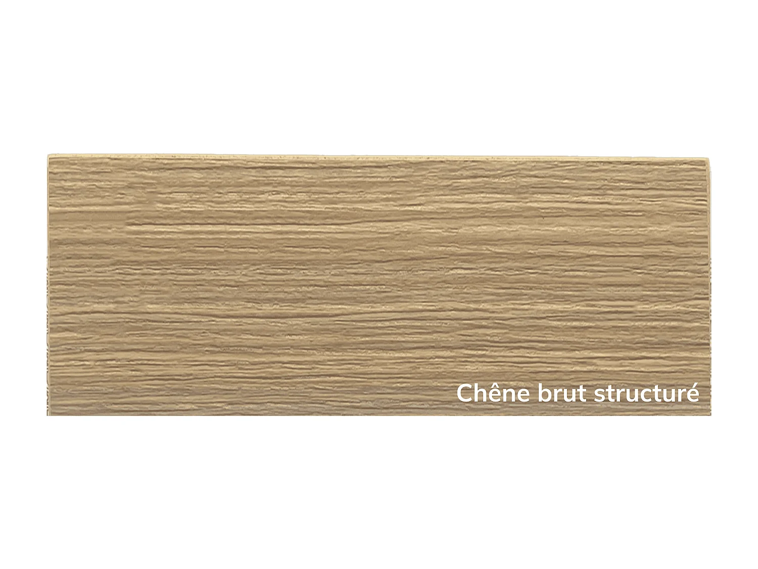 Bloc porte fin de chantier Matild, finition chêne brut structuré, réversible, H.204 x l.83 cm
