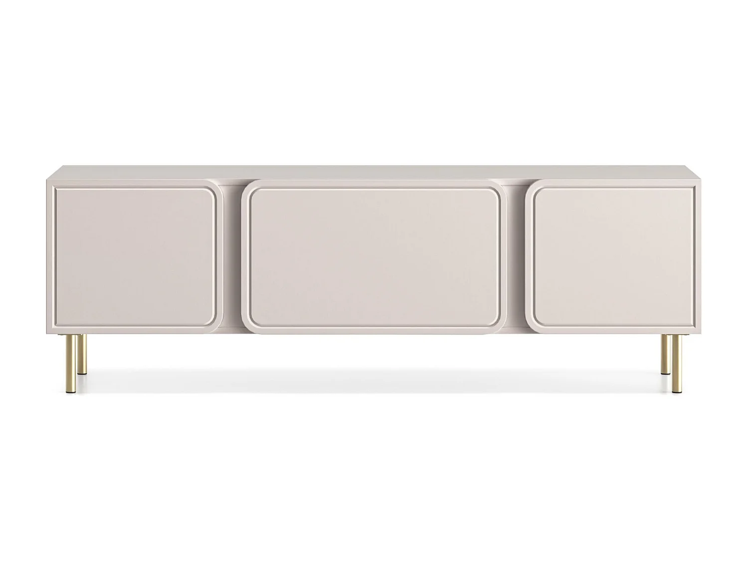 TV-meubel 2-deurs met klep – kasjmierbeige – 160 cm – LOPPA