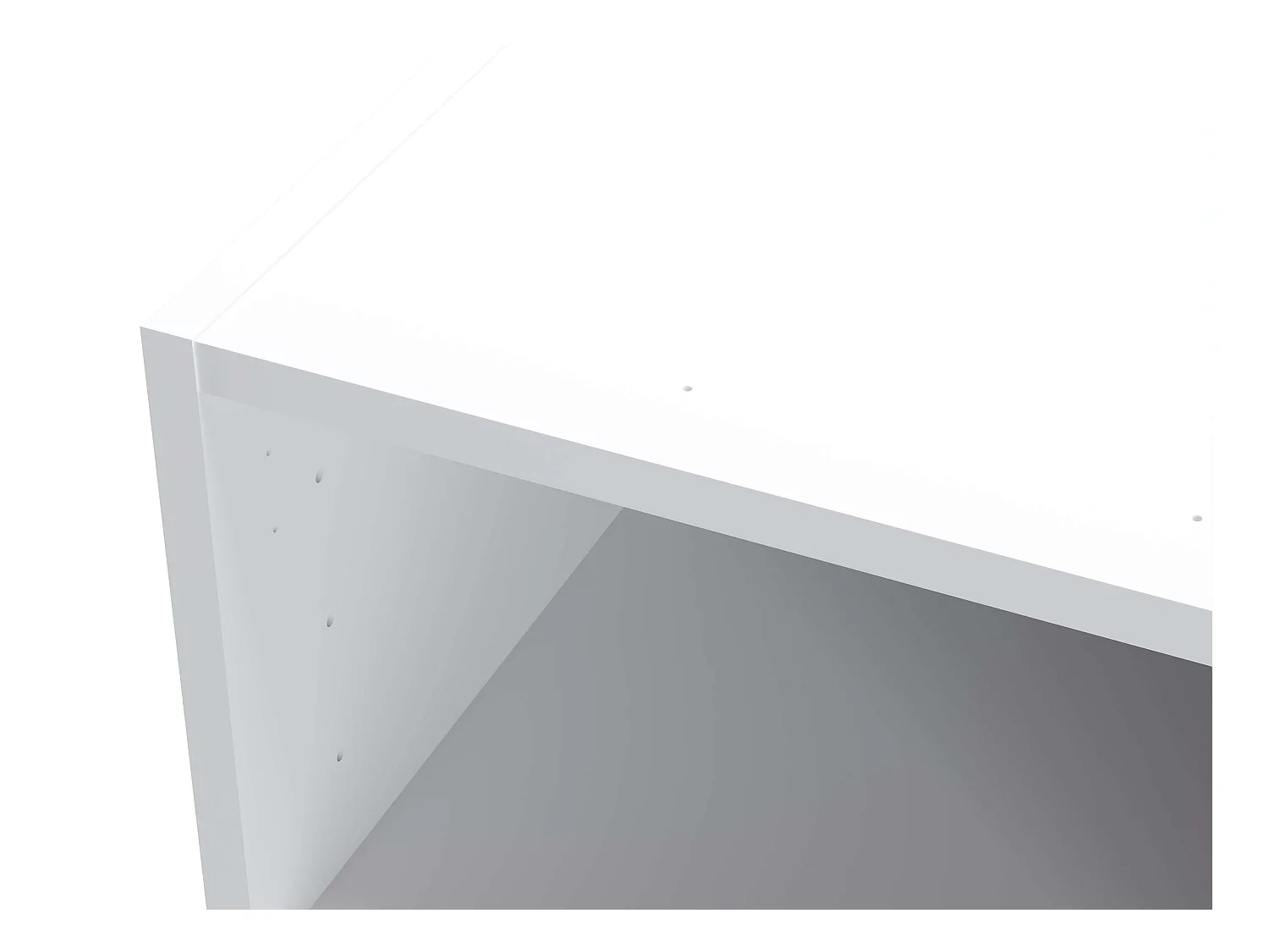 Colonne penderie 2 tiroirs TALESA blanc