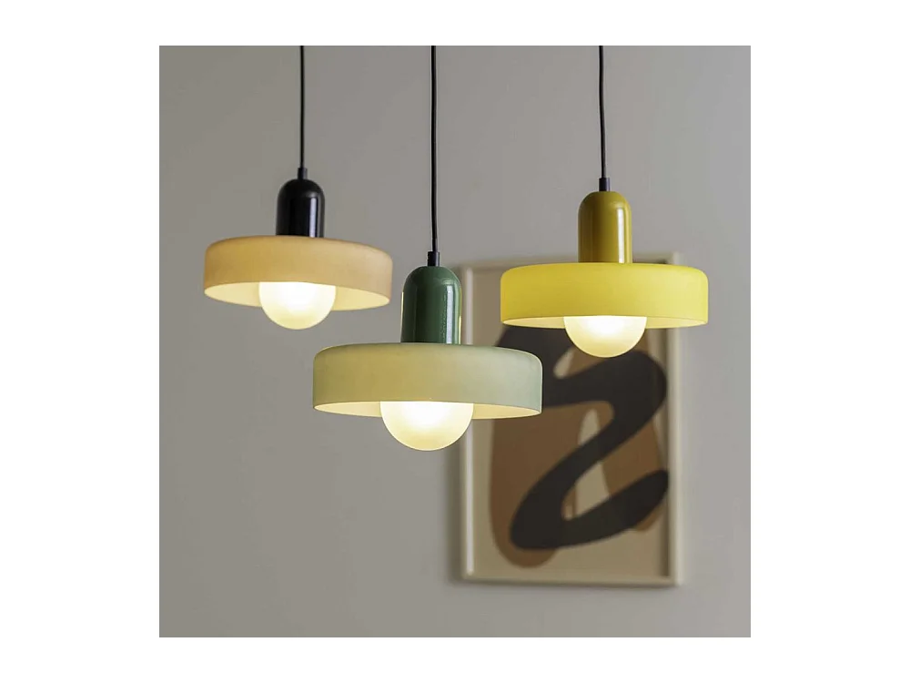 Lampe suspendue en verre Opaco Grato