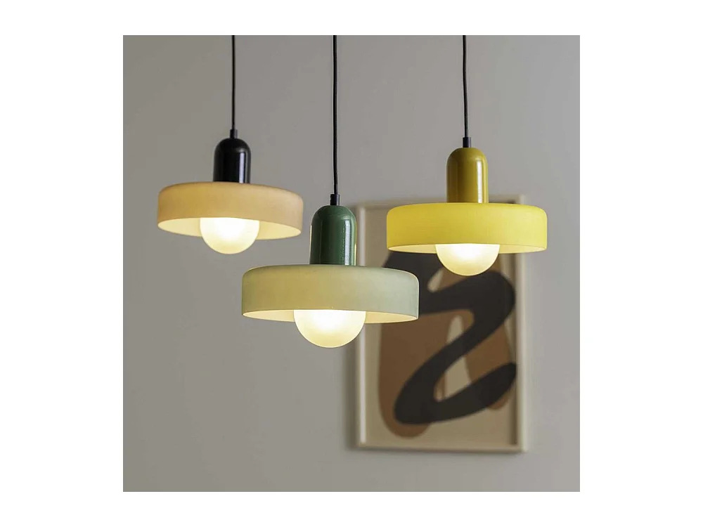 Lampe suspendue en verre Opaco Grato