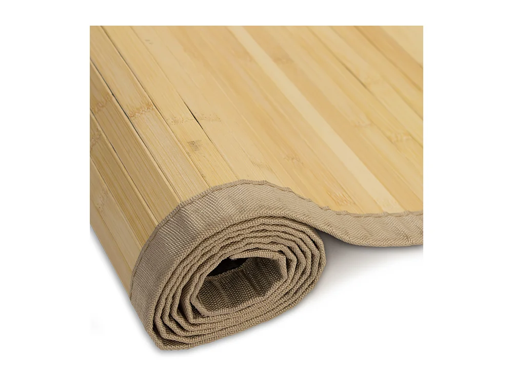 Bambus-Teppich 80x300 cm hell