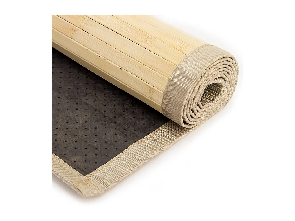Bambus-Teppich 80x300 cm hell