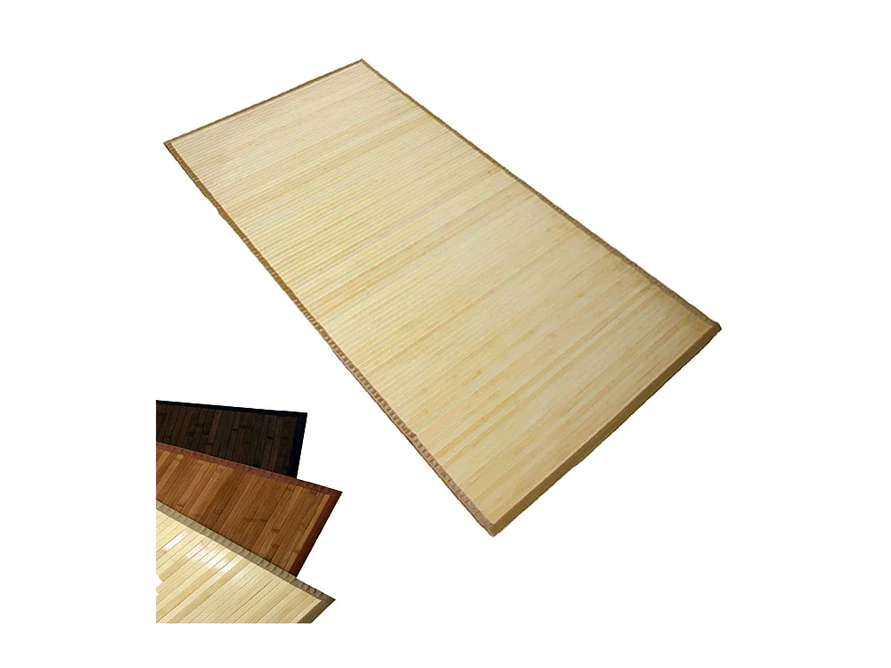 Bambus-Teppich 80x300 cm hell