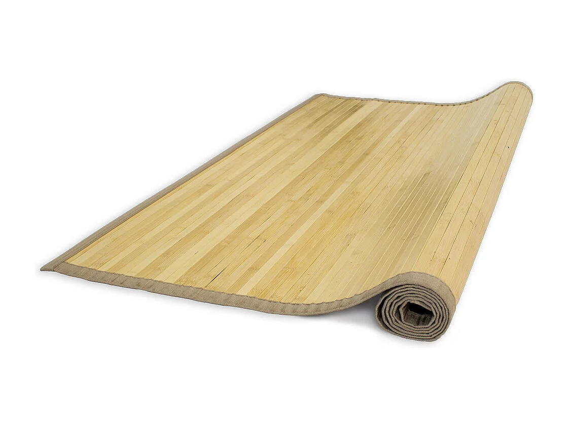 Tapis en bambou 80x300 cm clair